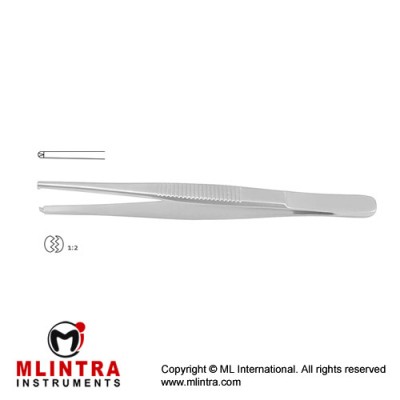 Standard Pattern Dissecting Forcep 1 x 2 Teeth Stainless Steel, 16 cm - 6 1/4" Standard Pattern Dissecting Forcep 1 x 2 Teeth Stainless Steel, 16 cm - 6 1/4"
